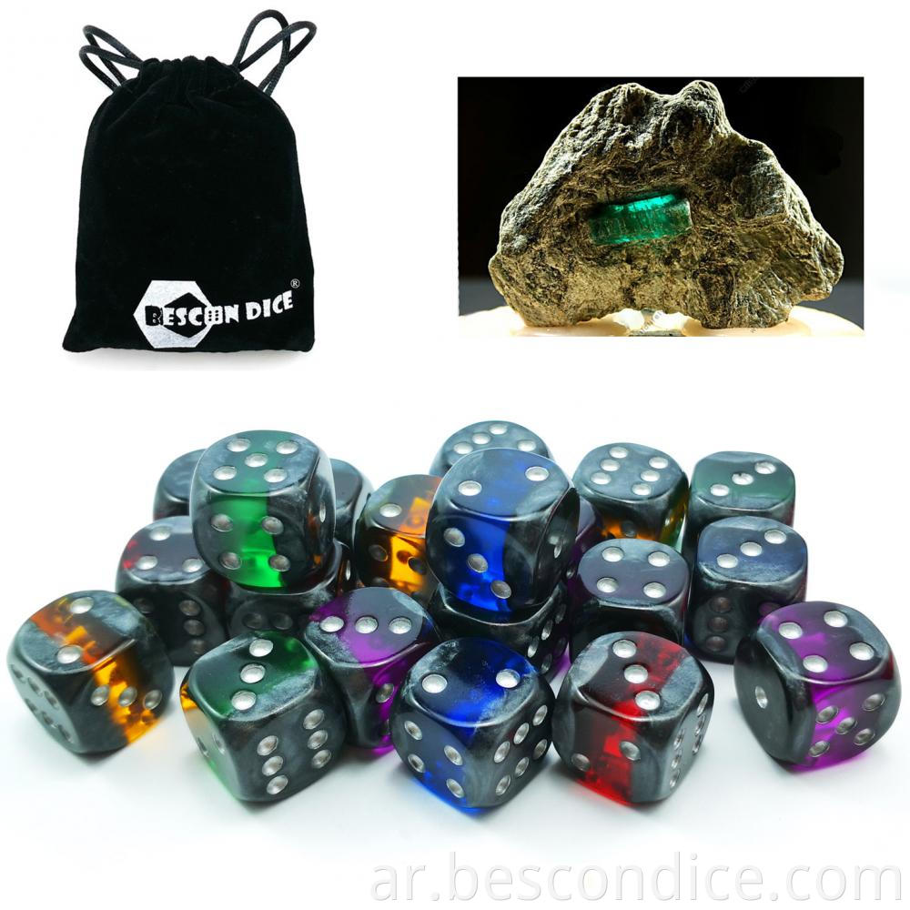 Mineral Rocks Gem Vine 16mm Dice 6 Sides 1